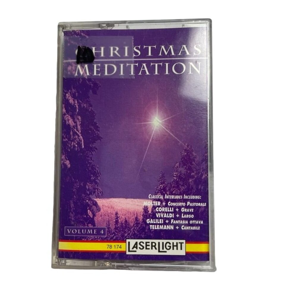 Vintage Christmas Meditation Audio Music Cassette Volume 4 1995 Laserlight u